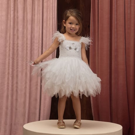 【 NORALEE 】MAGIQUE DRESS WHITE（4Y,6Y,8Y,10Y）