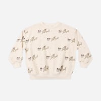 【 Rylee + Cru 】RELAXED SWEATSHIRT REINDEER