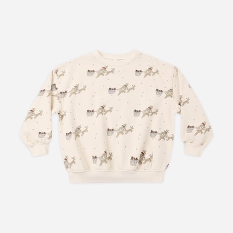 【 Rylee + Cru 】RELAXED SWEATSHIRT REINDEER