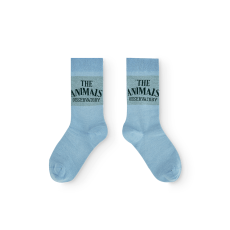 【The Animals Observatory】 DUSTY BLUE SNAIL SOCKS