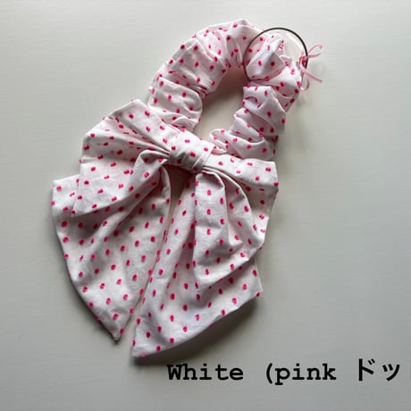 【mc】　Dobby ribbon scrunchie mini