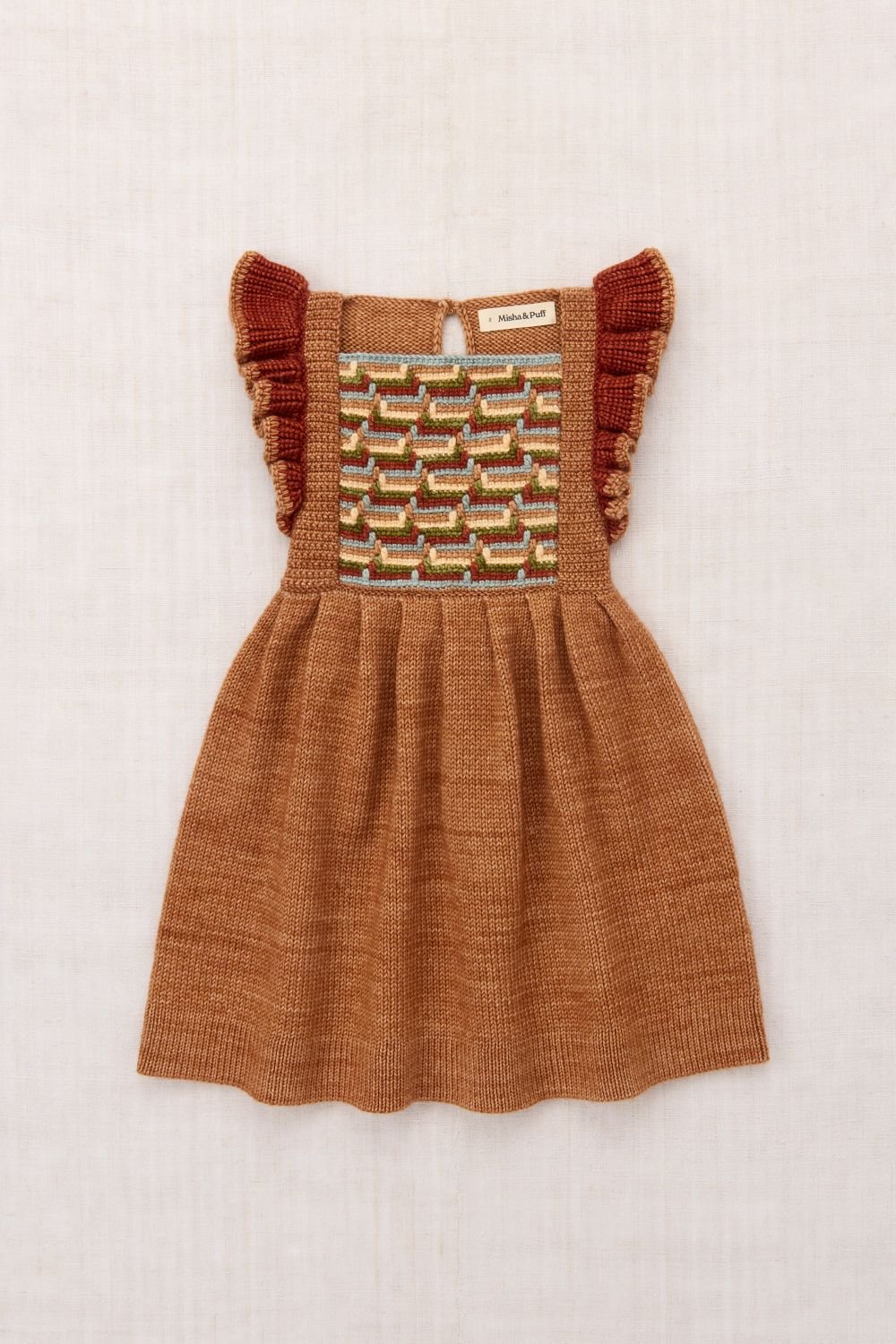 Misha&Puff】STAIR STEP DRESS (ROSE GOLD)(4Y) |