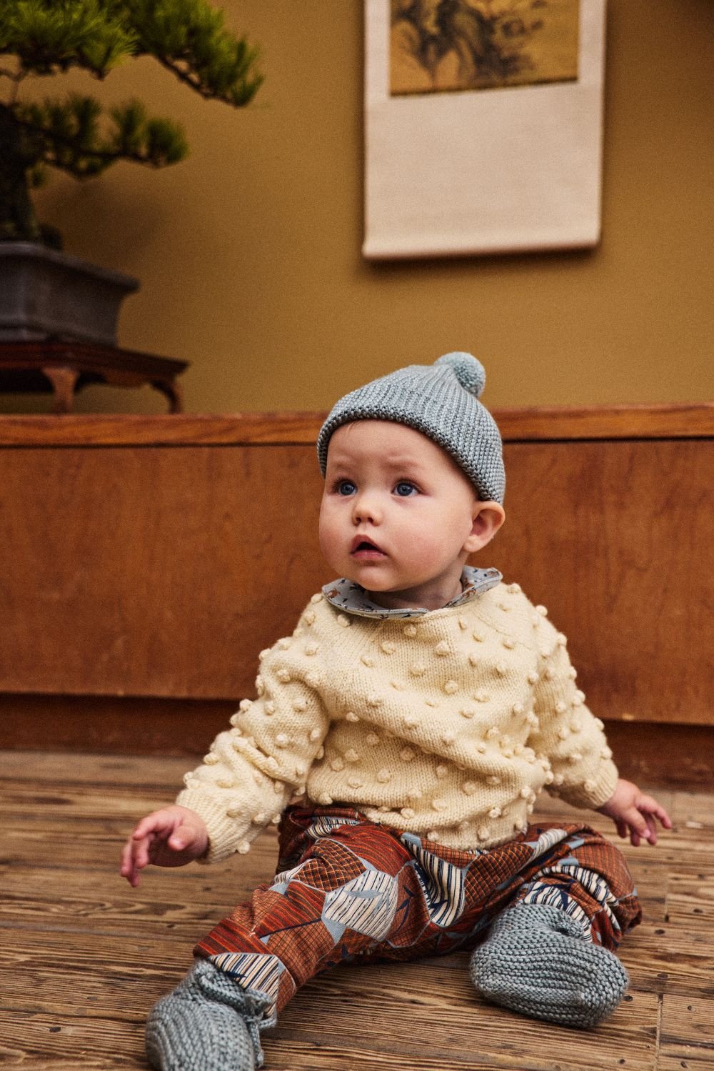 Misha&Puff MTO Onesie 18-24 ロンパース Misha&Puff】 BABY PETIT COLLAR ONESIE (ONSEN CI