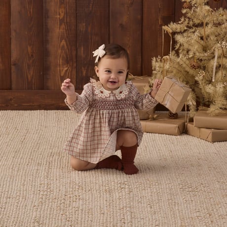 【Quincy Mae】CALLIE DRESS CHRISTMAS PLAID