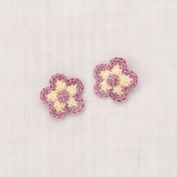 【Misha&Puff】MEDIUM FLOWER CLIP SET (SHORTBREAD)