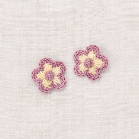 【Misha&Puff】MEDIUM FLOWER CLIP SET (SHORTBREAD)