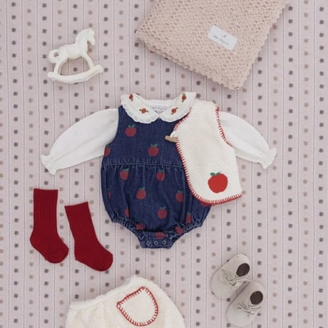 【Bebe Organic】Minnie Overall - Apple Denim