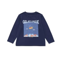【 gelato pique 】PKCT264473 KIDSﾋｰﾛｰﾍﾞｱﾜﾝﾎﾟﾛﾝｸﾞTｼｬﾂNVY(size 100~110)