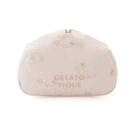 【 gelato pique 】 PWGB264555 ﾊﾞｽﾀｲﾑCAT柄ﾎﾟｰﾁ PNK