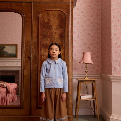 【 Apolina 】 JENA JERSEY CARDIGAN - BOOK BLUE