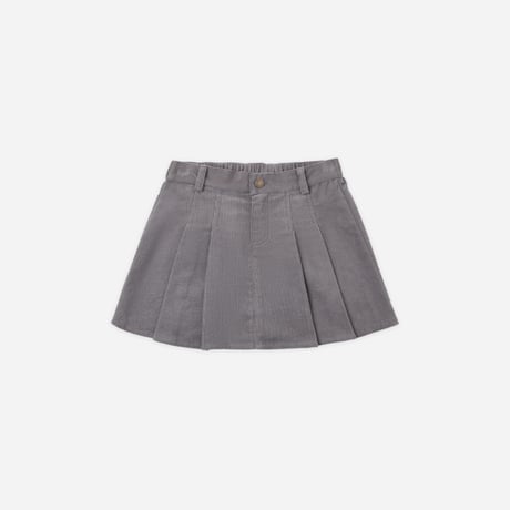 【 Rylee + Cru 】PLEATED DENIM SKIRT SLATE