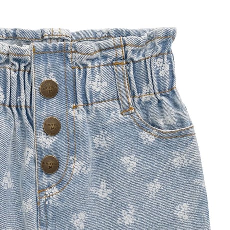 【 Jamie kay 】JKFS264007 ﾌﾛｰﾗﾙﾃﾞﾆﾑｽｶｰﾄTully Floral Denim LBLU（size 90,100,110,120）