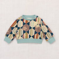 【Misha&Puff】 BABY CREWNECK SWEATSHIRT (MARINE BLUE TESSELLATION）（18-24M）