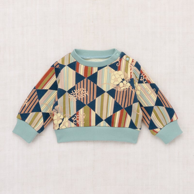 ℕ*❁様 【新品未使用】misha and puff Crewneck Tee Misha&Puff】 BABY CREWNECK SWEATSHIRT (MARINE B