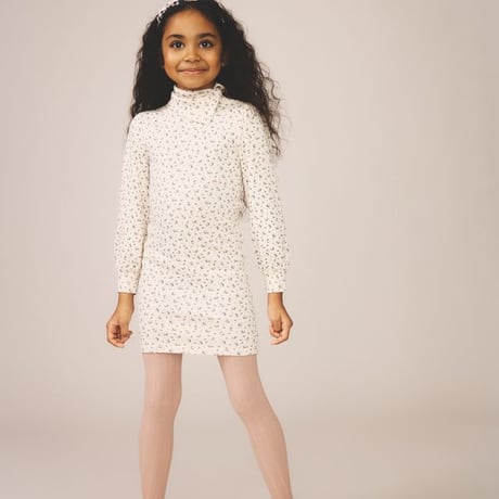 【 SOOR PLOOM 】POINTELLE RIB TIGHTS, ROSE SMOKE