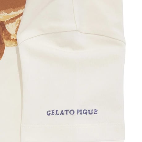 【 gelato pique 】PKCT264475 KIDSｱﾆﾏﾙﾌﾞﾚｯﾄﾞﾜﾝﾎﾟｲﾝﾄT CRM (size 90-110)