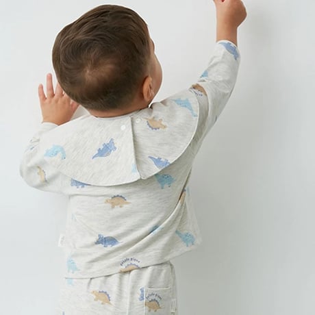 【 gelato pique 】PBGG264461 BABYﾀﾞｲﾅｿｰ柄ｽﾀｲ GRY