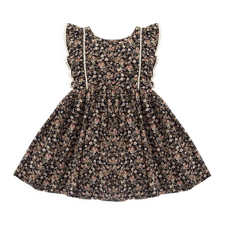 【 Jamie kay 】JKFO264139 ｺｯﾄﾝ花柄ﾜﾝﾋﾟｰｽLuca Floral BRW（size 80,90,100,110,120）