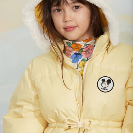 【 MINI RODINI 】Violas aop turtleneck - Multi