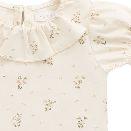 【 Jamie kay 】 JKCT264043 OCﾊﾟﾌｽﾘｰﾌﾞﾄｯﾌﾟｽJosepha Egret Small OWHT（size 80-100）／ｵｰｶﾞﾆｯｸｺｯﾄﾝ