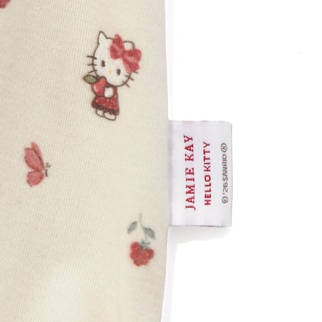 【 Jamie kay × HELLO KITTY 】JBCO264910 OC総柄プリントロンパース IVR（size 70, 80）