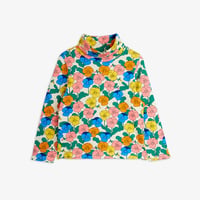【 MINI RODINI 】Violas aop turtleneck - Multi