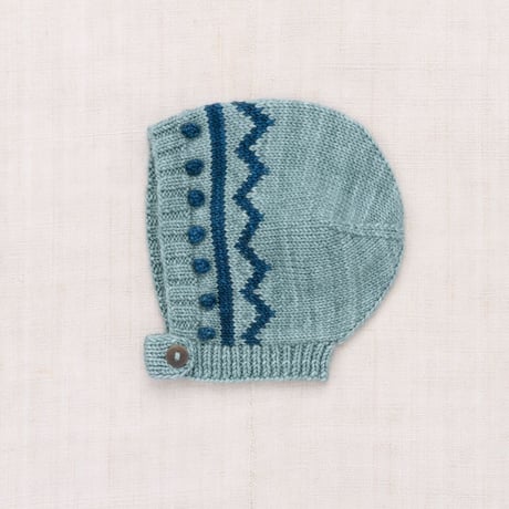 【Misha&Puff】BABY ZIG ZAG BONNET (SLATE)（12-24M）