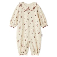 【 Jamie kay × HELLO KITTY 】JBCO264911 OC新生児総柄プリント2wayオール IVR（size 50）