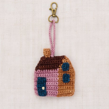 【Misha&Puff】 HOME BAG CHARM (ANTIQUE ROSE)