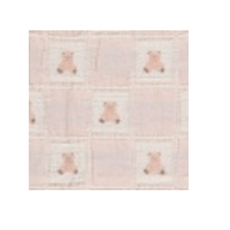 【Bebe Organic】Teddy Blanket - Mauve Teddy Patchwork