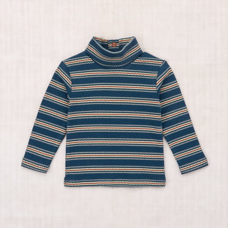 【Misha&Puff】 BABY TURTLENECK (MARINE BLUE SGRAFFITO)