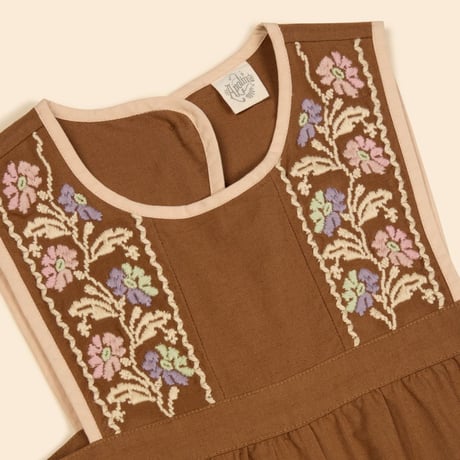 【 Apolina 】 BIBI OVERALL - CHOCOLATE