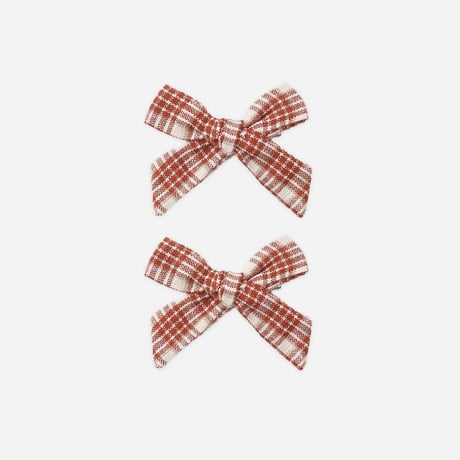【 Rylee + Cru 】TEEN BOWS, SET OF 2 VINTAGE PLAID