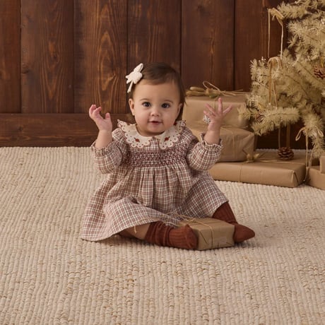 【Quincy Mae】CALLIE DRESS CHRISTMAS PLAID
