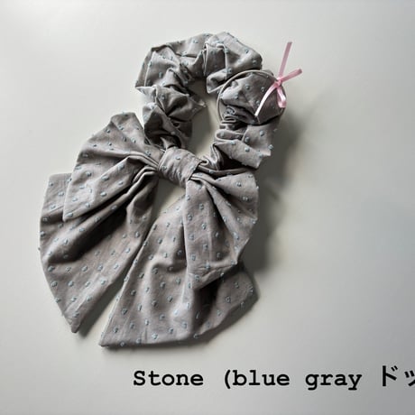 【mc】　Dobby ribbon scrunchie mini