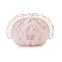 【 gelato pique 】PWGB264630ﾊｰﾄﾌﾘﾙﾁｭｰﾙﾎﾟｰﾁ PNK