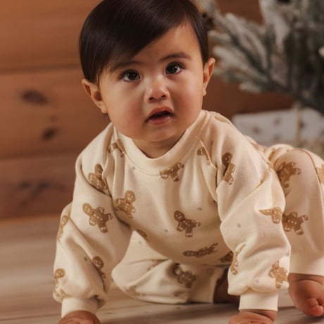 【 Rylee + Cru 】RAGLAN JUMPSUIT GINGERBREAD