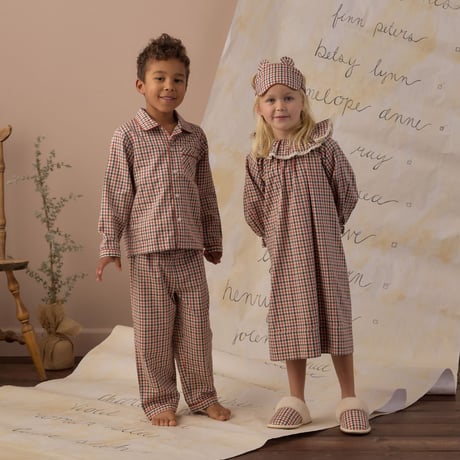 【 Rylee + Cru 】SLEEP MASK HOLIDAY GINGHAM