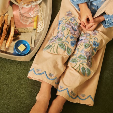 【 Apolina 】 MAGGIE SAILOR BLOUSE - MOUNTAIN CALICO BLUE