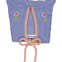 【hello Simone】Michy baby hat cable knit Light blue