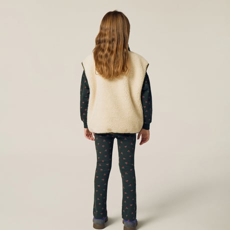 【The Campamento】 Flowers Flare Leggings - Grey