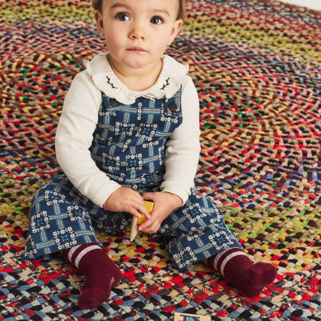 【Misha&Puff】BABY OVERALL (MOONLIGHT RAILROAD FLORAL)（18-24M）