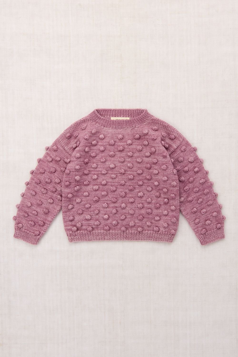 Misha&Puff】Puff Popcorn Sweater (ANTIQUE ROSE)