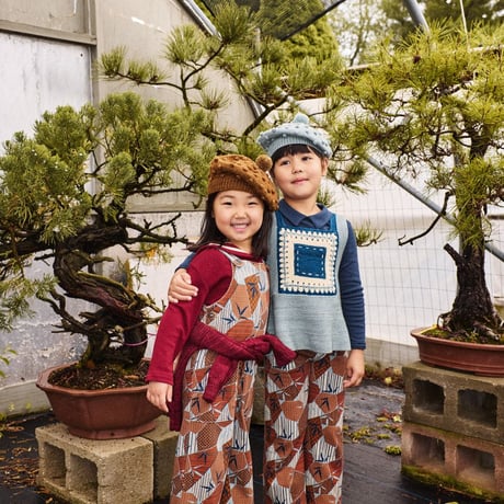 【Misha&Puff】 BABY OVERALL (ROSE GOLD KYOTO) （18-24M）