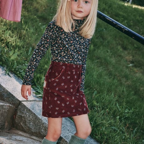 【Misha&Puff】CORDUROY CARPENTER SKIRT (CAMBRIDGE MARIPOSA)