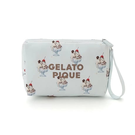 【 gelato pique 】 PWGB262660 HIGH CALORIE総柄ﾎﾟｰﾁ MNT