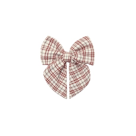 【Quincy Mae】BOW CHRISTMAS PLAID