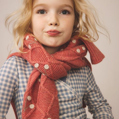 入荷後発送ご予約商品【 SOOR PLOOM 】WRAP TEE, GINGHAM PRINT, POWDER