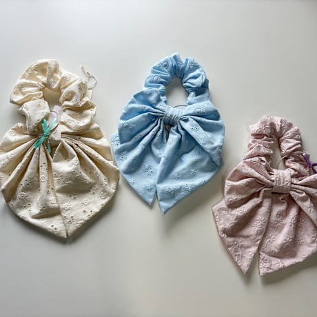 【mc】　Embroidery ribbon scrunchie mini