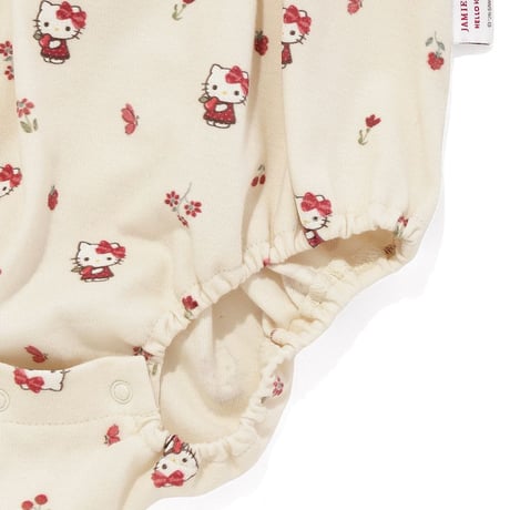 【 Jamie kay × HELLO KITTY 】JBCO264910 OC総柄プリントロンパース PNK（size 70, 80）